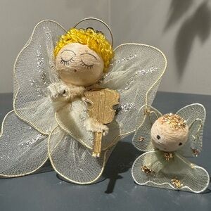 Vintage fairy ornaments